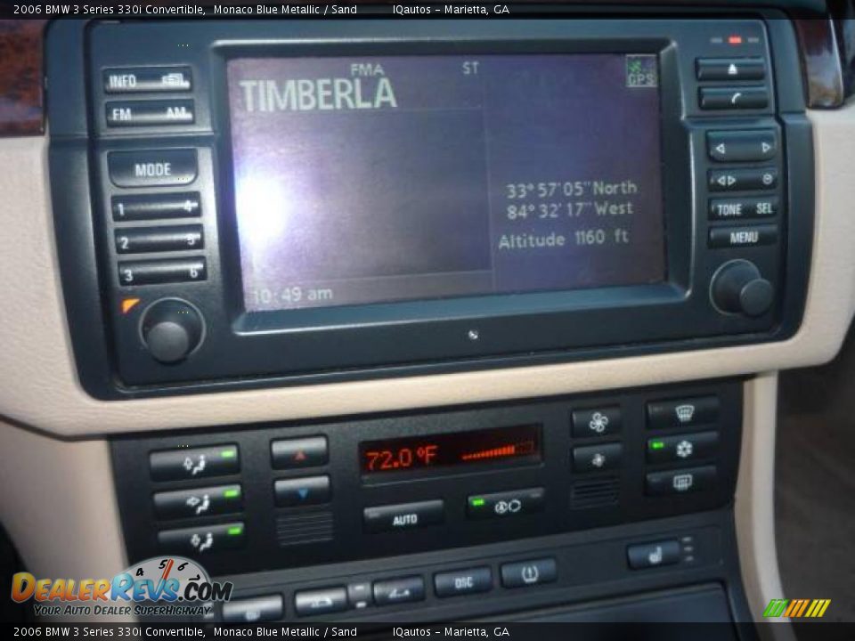 2006 BMW 3 Series 330i Convertible Monaco Blue Metallic / Sand Photo #25