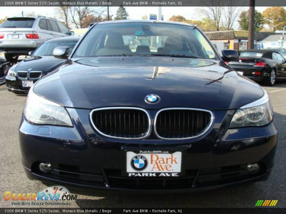 2006 BMW 5 Series 525i Sedan Monaco Blue Metallic / Beige Photo #3