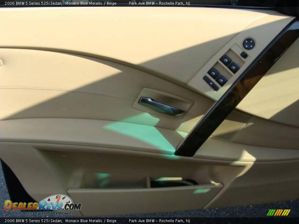 2006 BMW 5 Series 525i Sedan Monaco Blue Metallic / Beige Photo #9