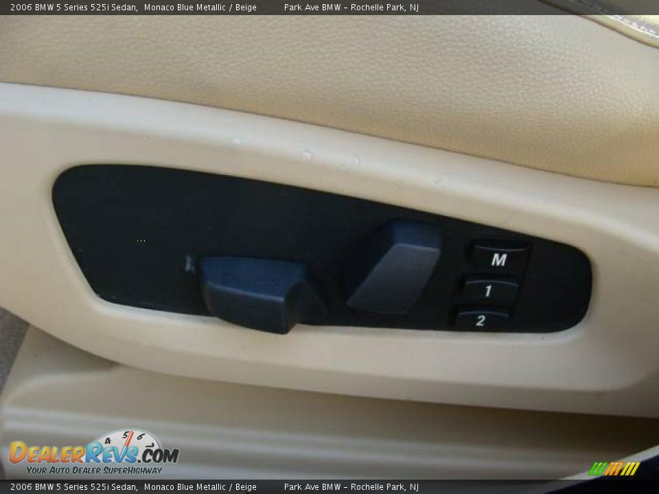 2006 BMW 5 Series 525i Sedan Monaco Blue Metallic / Beige Photo #11