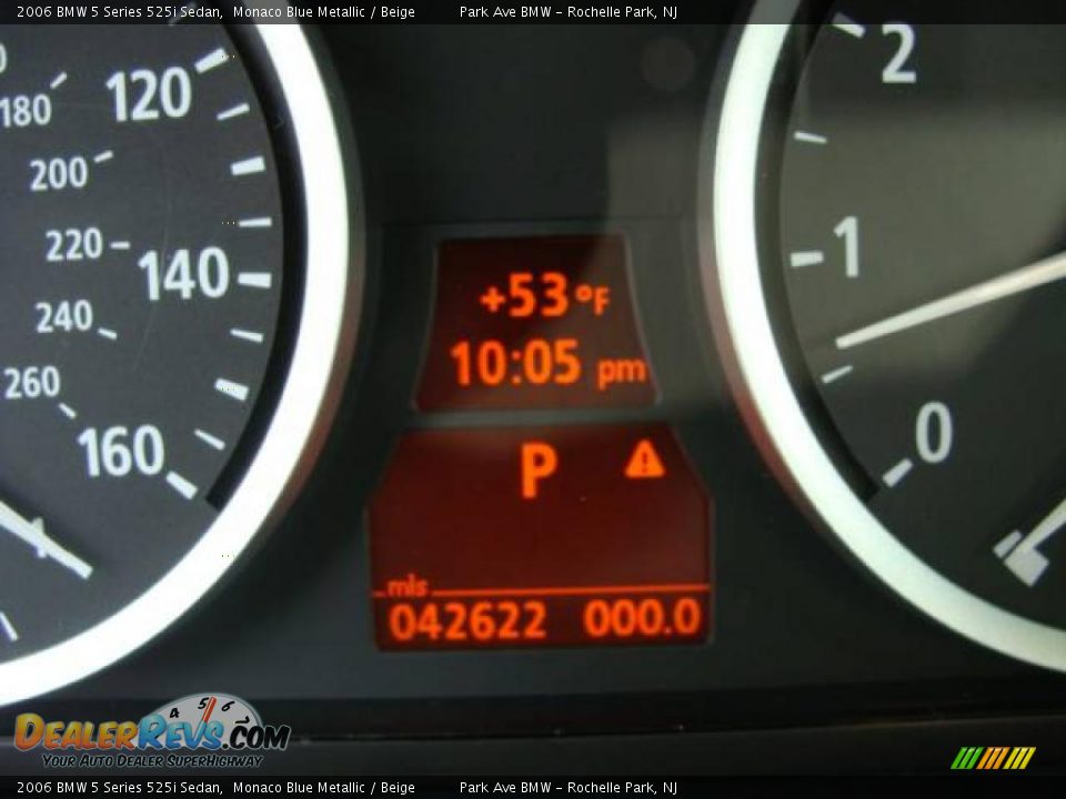 2006 BMW 5 Series 525i Sedan Monaco Blue Metallic / Beige Photo #14