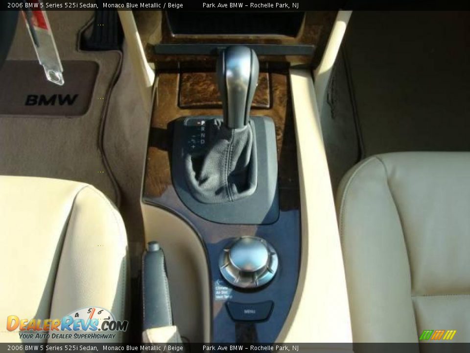 2006 BMW 5 Series 525i Sedan Monaco Blue Metallic / Beige Photo #16