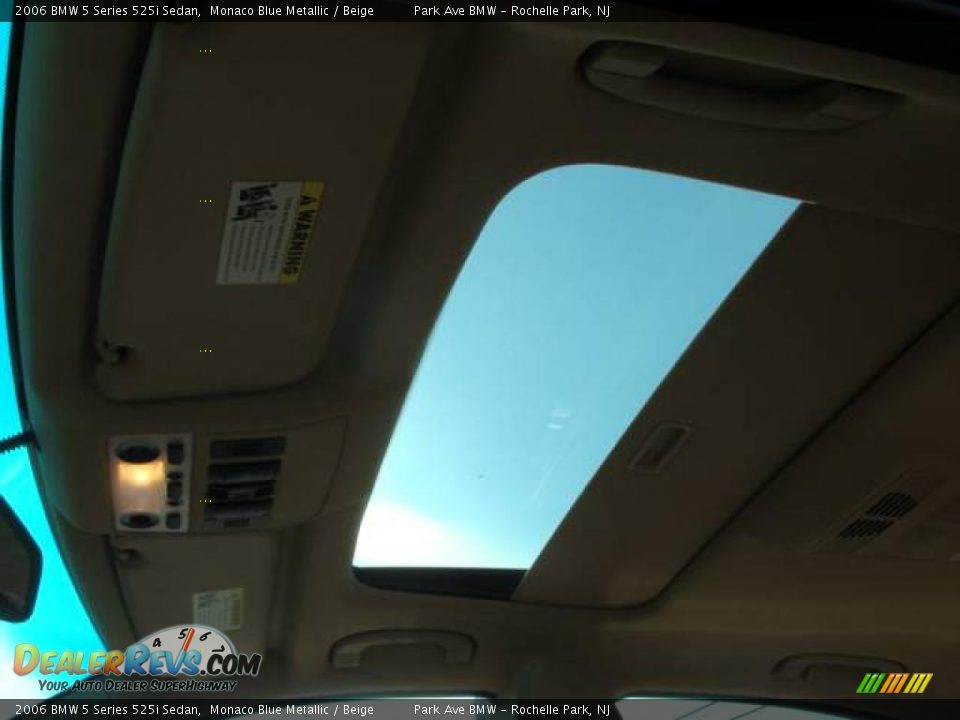 2006 BMW 5 Series 525i Sedan Monaco Blue Metallic / Beige Photo #17
