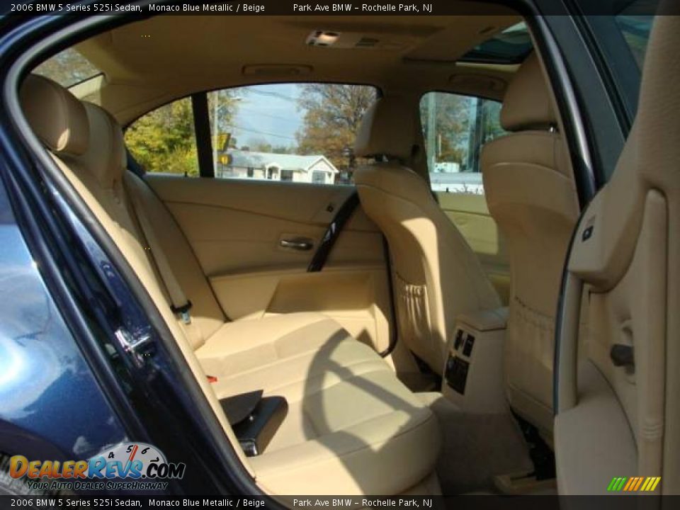 2006 BMW 5 Series 525i Sedan Monaco Blue Metallic / Beige Photo #20