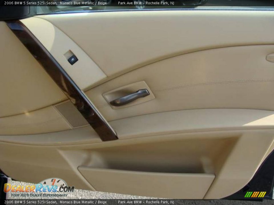 2006 BMW 5 Series 525i Sedan Monaco Blue Metallic / Beige Photo #21