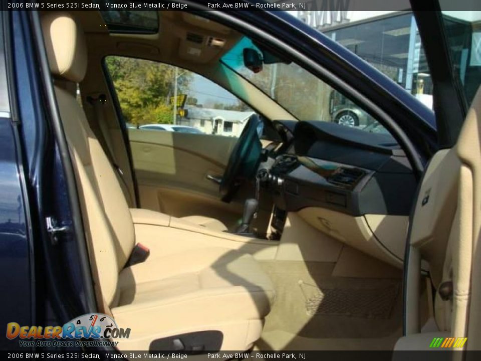 2006 BMW 5 Series 525i Sedan Monaco Blue Metallic / Beige Photo #22