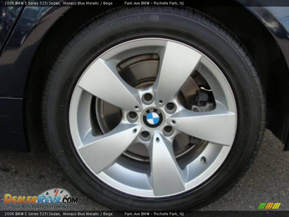 2006 BMW 5 Series 525i Sedan Monaco Blue Metallic / Beige Photo #23