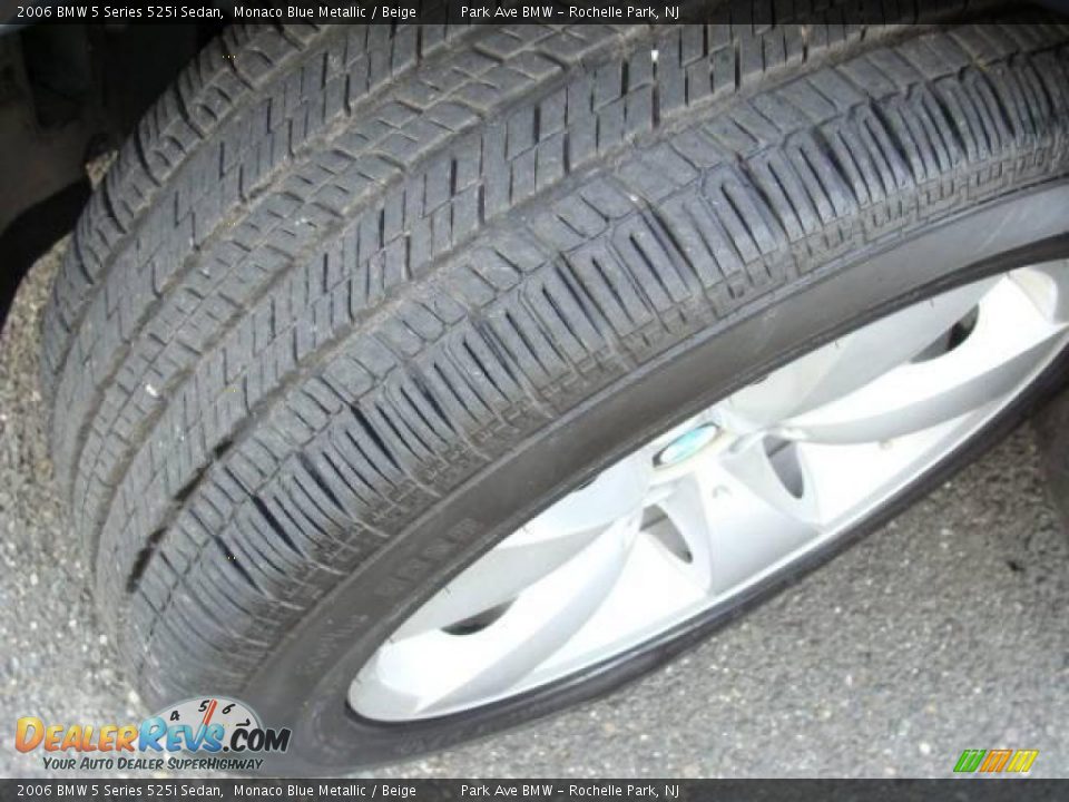 2006 BMW 5 Series 525i Sedan Monaco Blue Metallic / Beige Photo #24