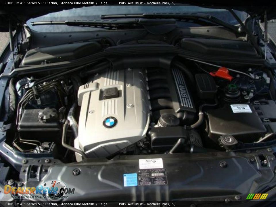2006 BMW 5 Series 525i Sedan Monaco Blue Metallic / Beige Photo #25