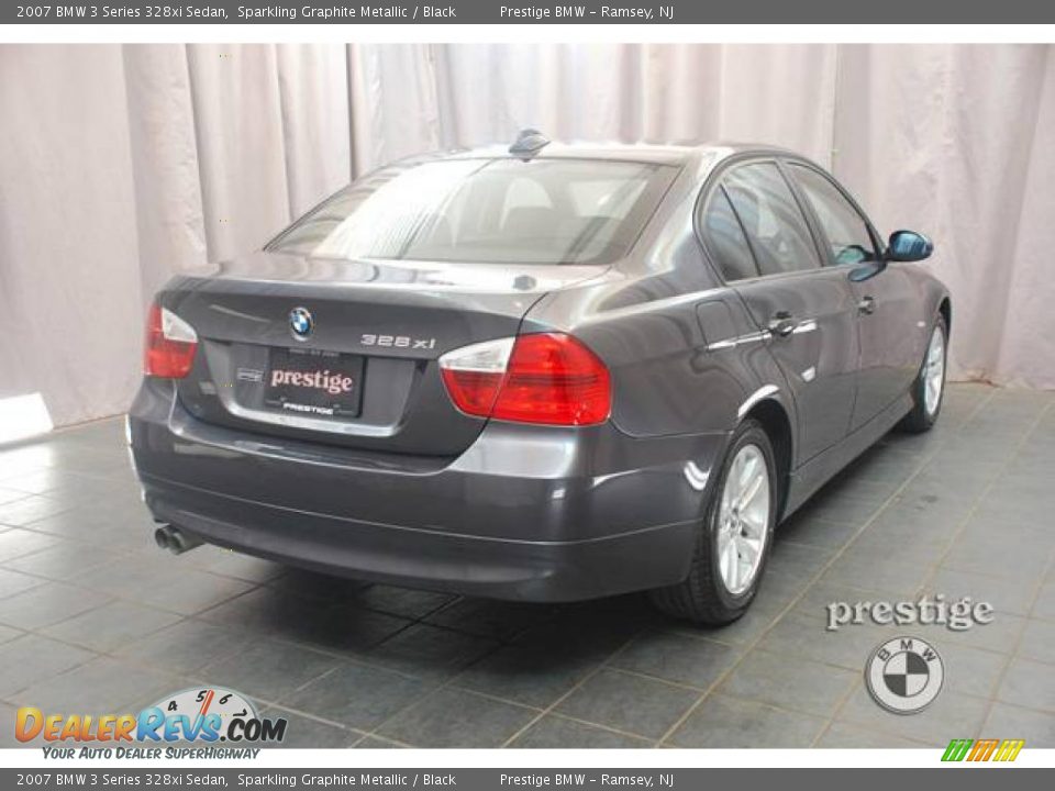 2007 BMW 3 Series 328xi Sedan Sparkling Graphite Metallic / Black Photo #2
