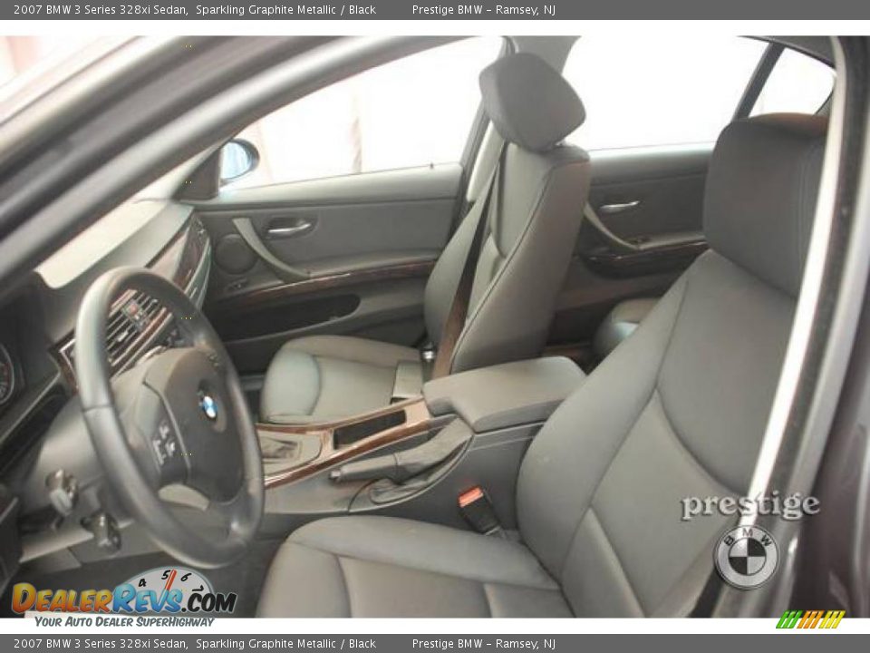 2007 BMW 3 Series 328xi Sedan Sparkling Graphite Metallic / Black Photo #5