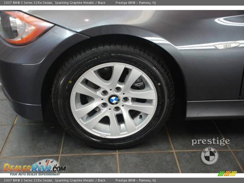 2007 BMW 3 Series 328xi Sedan Sparkling Graphite Metallic / Black Photo #9
