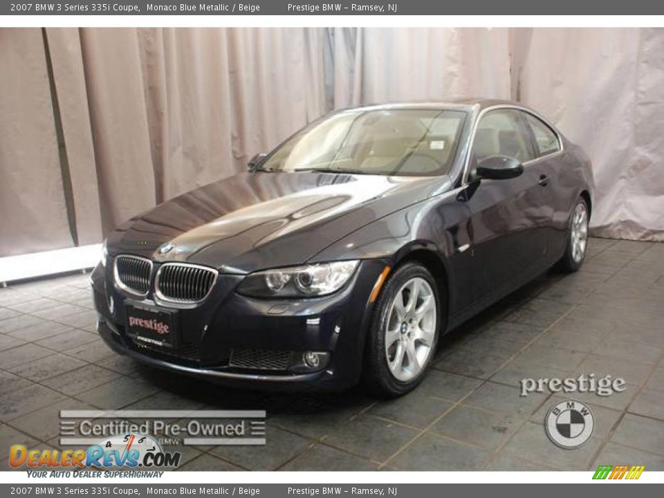 2007 BMW 3 Series 335i Coupe Monaco Blue Metallic / Beige Photo #1
