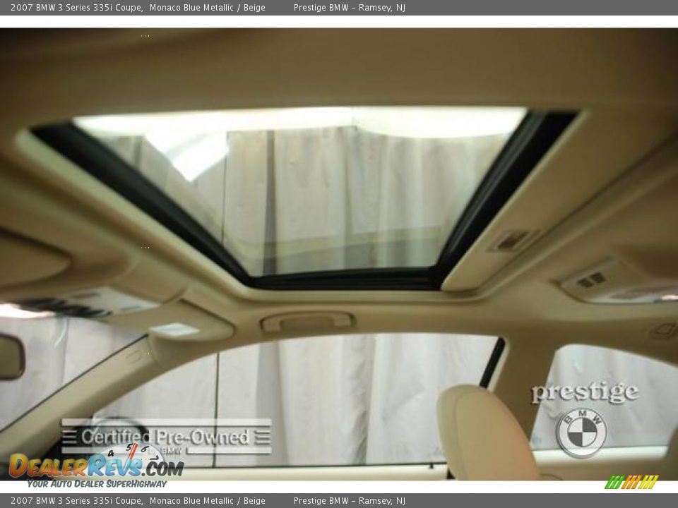 2007 BMW 3 Series 335i Coupe Monaco Blue Metallic / Beige Photo #6