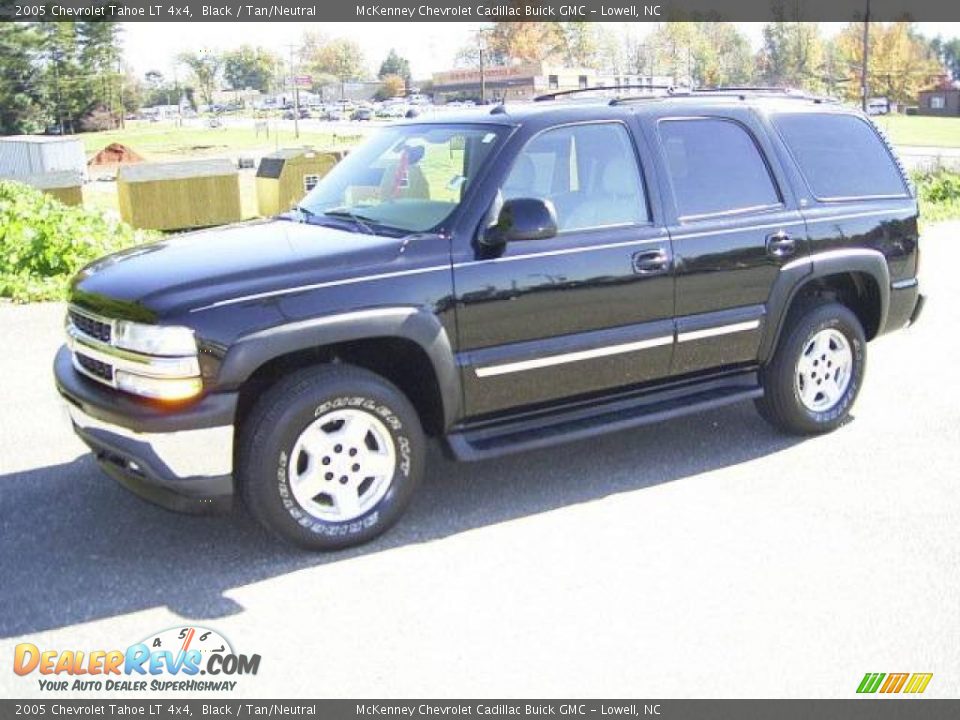 2005 Chevrolet Tahoe LT 4x4 Black / Tan/Neutral Photo #1