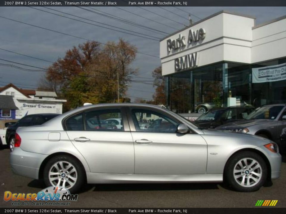 2007 BMW 3 Series 328xi Sedan Titanium Silver Metallic / Black Photo #1