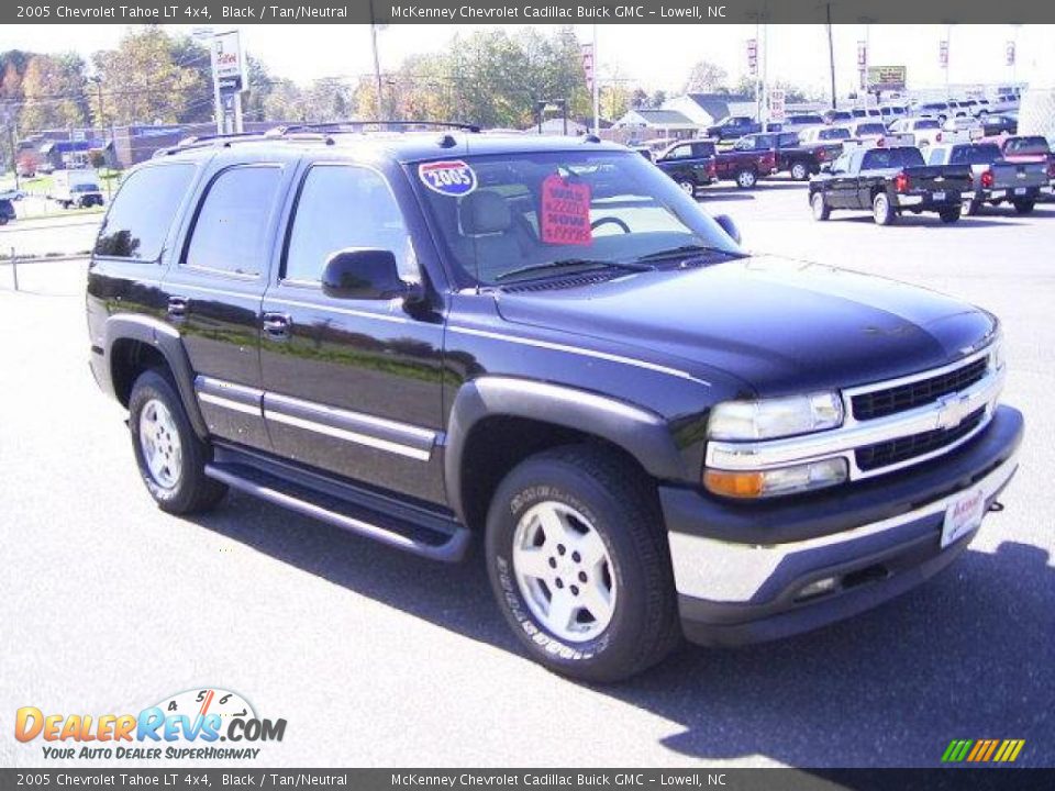 2005 Chevrolet Tahoe LT 4x4 Black / Tan/Neutral Photo #5