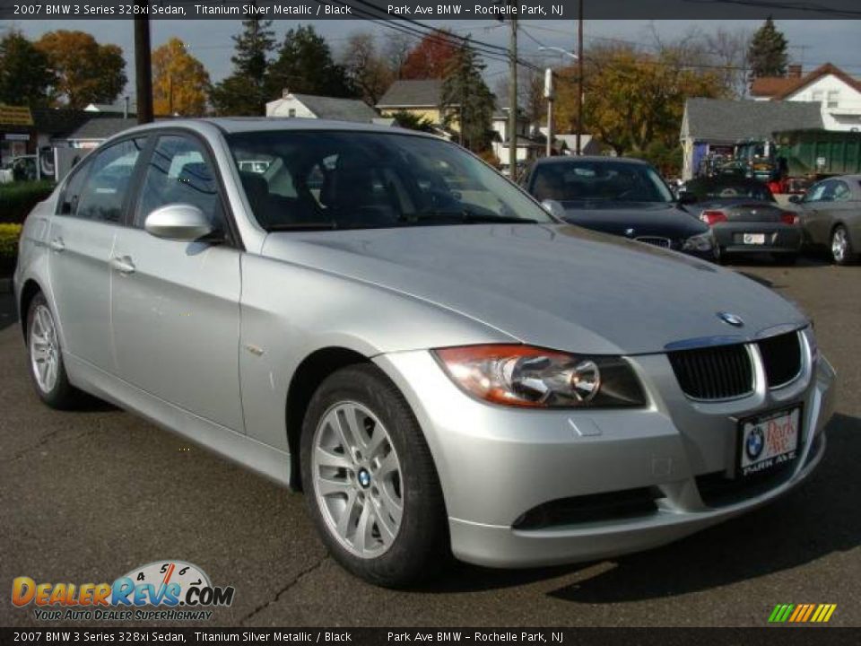 2007 BMW 3 Series 328xi Sedan Titanium Silver Metallic / Black Photo #2