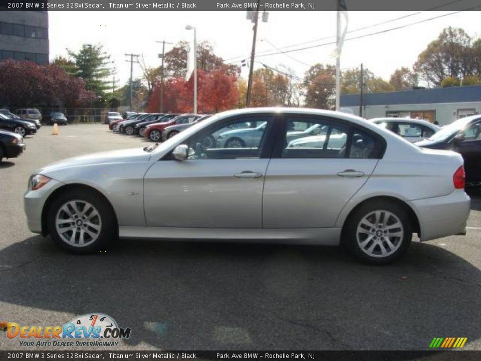 2007 BMW 3 Series 328xi Sedan Titanium Silver Metallic / Black Photo #5