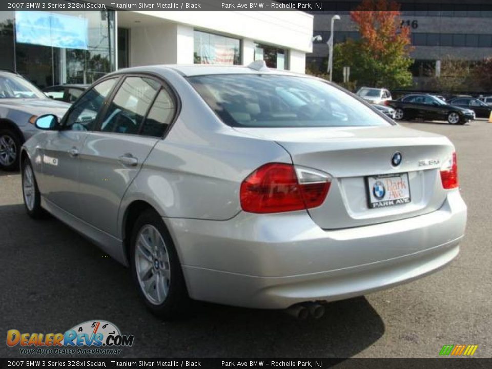 2007 BMW 3 Series 328xi Sedan Titanium Silver Metallic / Black Photo #6