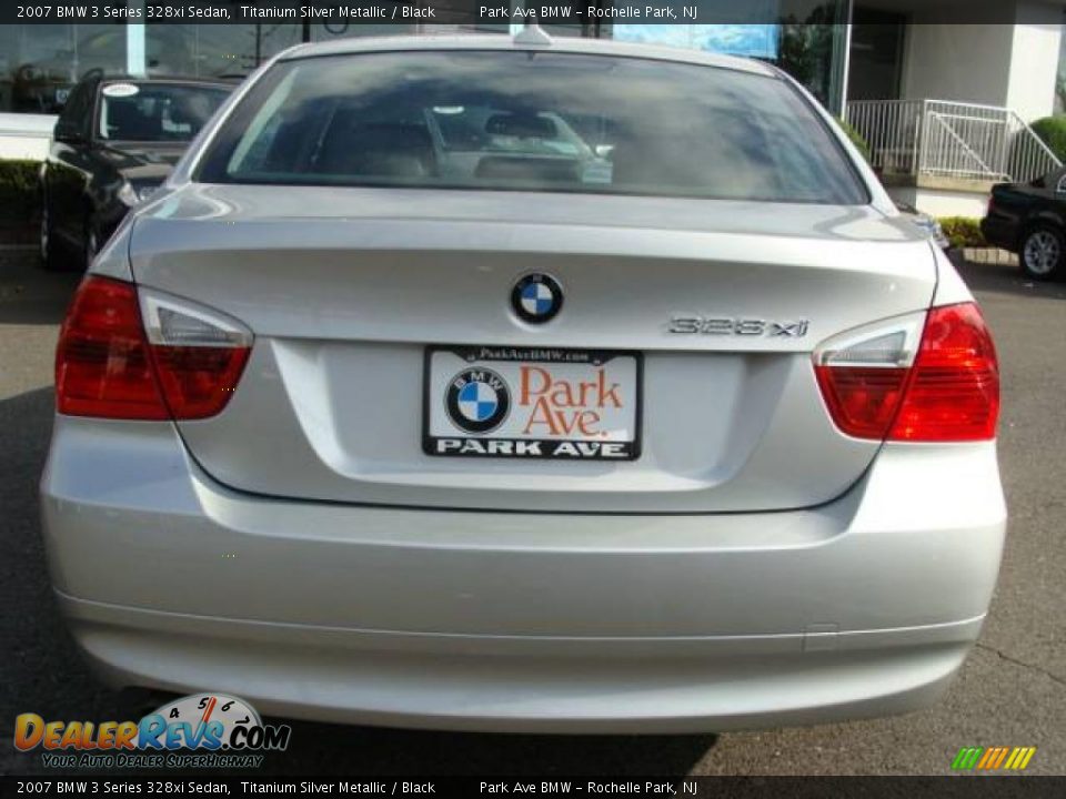 2007 BMW 3 Series 328xi Sedan Titanium Silver Metallic / Black Photo #7