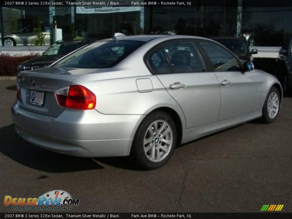 2007 BMW 3 Series 328xi Sedan Titanium Silver Metallic / Black Photo #8