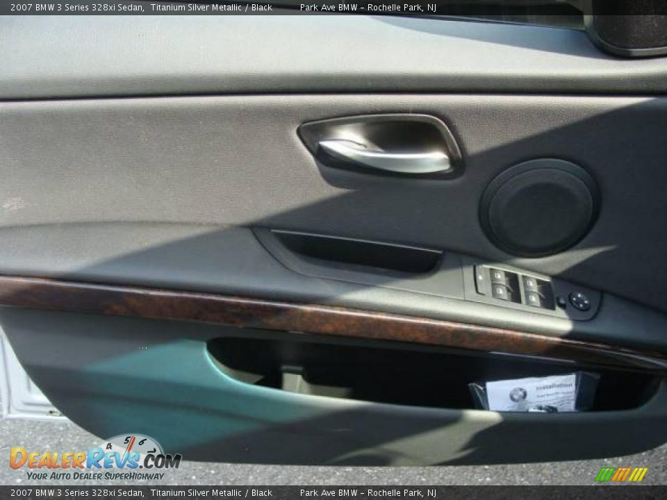 2007 BMW 3 Series 328xi Sedan Titanium Silver Metallic / Black Photo #9