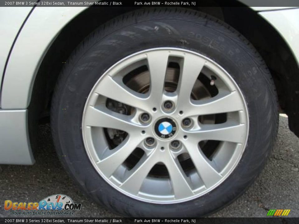 2007 BMW 3 Series 328xi Sedan Titanium Silver Metallic / Black Photo #23