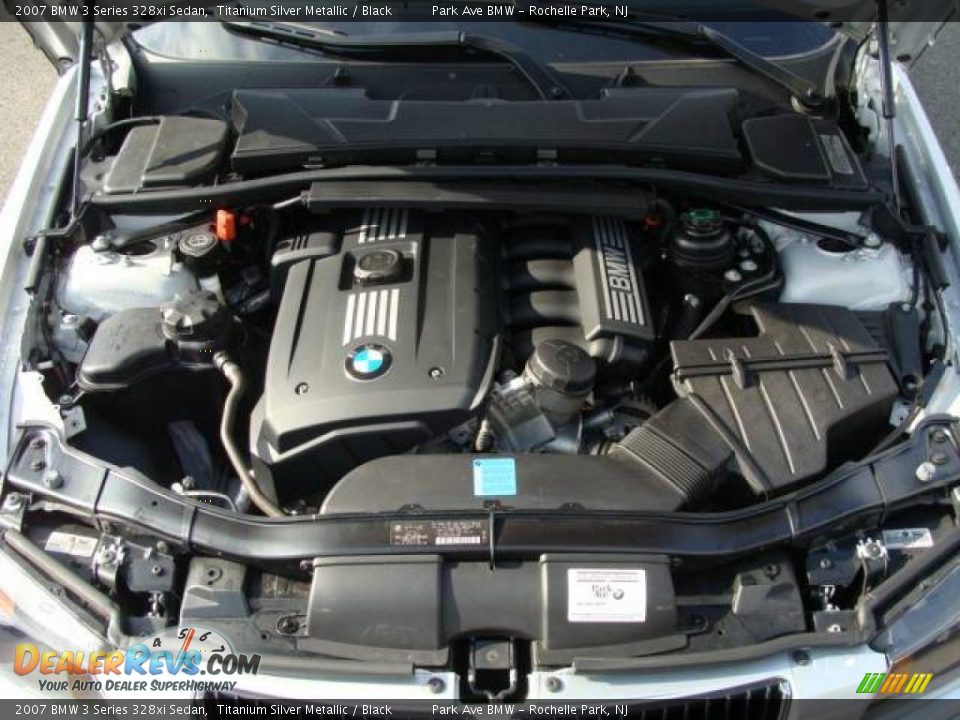 2007 BMW 3 Series 328xi Sedan Titanium Silver Metallic / Black Photo #25