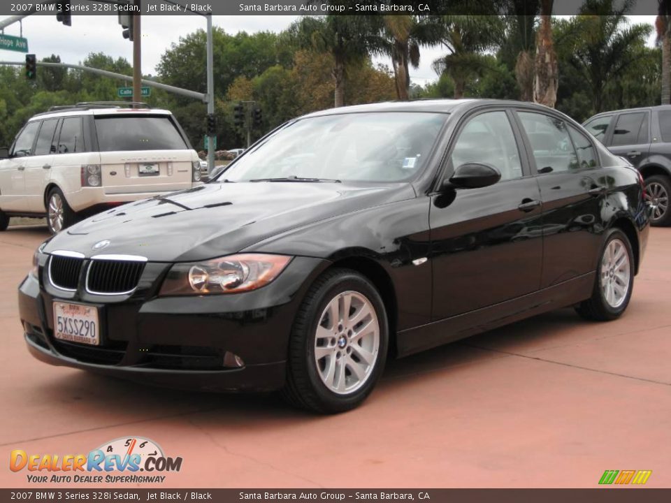 2007 BMW 3 Series 328i Sedan Jet Black / Black Photo #1