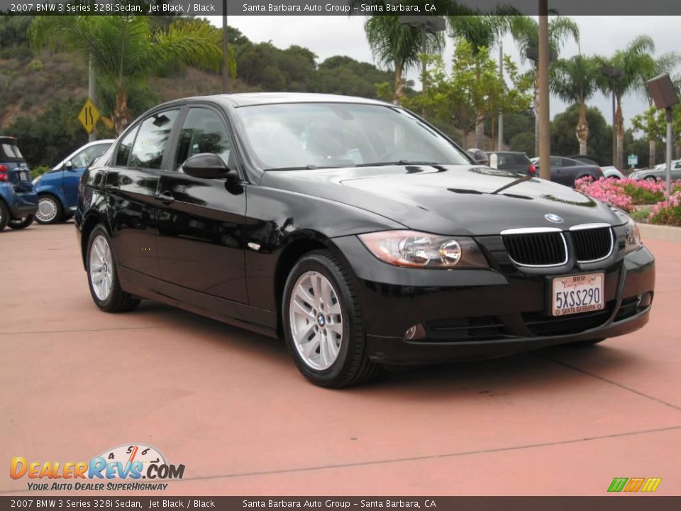 2007 BMW 3 Series 328i Sedan Jet Black / Black Photo #3