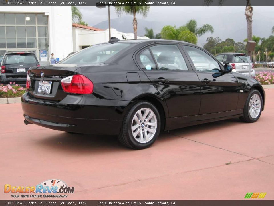 2007 BMW 3 Series 328i Sedan Jet Black / Black Photo #4