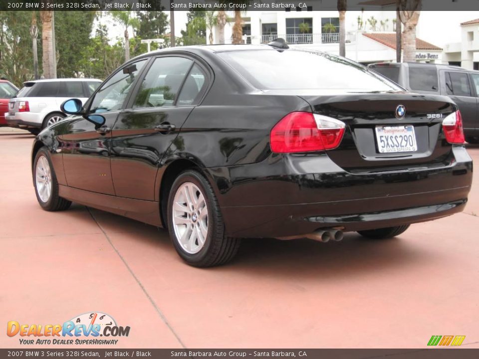 2007 BMW 3 Series 328i Sedan Jet Black / Black Photo #6