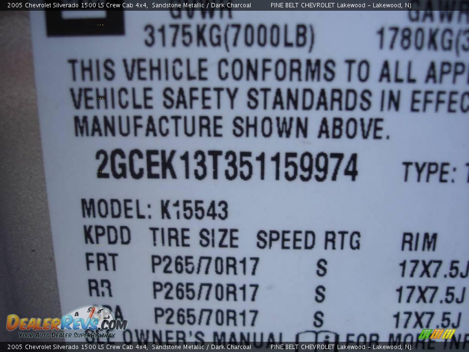 2005 Chevrolet Silverado 1500 LS Crew Cab 4x4 Sandstone Metallic / Dark Charcoal Photo #15