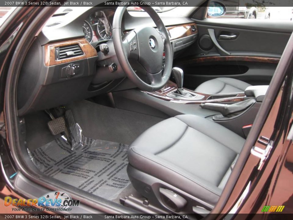 2007 BMW 3 Series 328i Sedan Jet Black / Black Photo #11