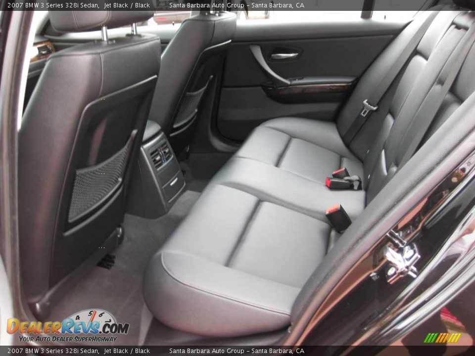 2007 BMW 3 Series 328i Sedan Jet Black / Black Photo #12