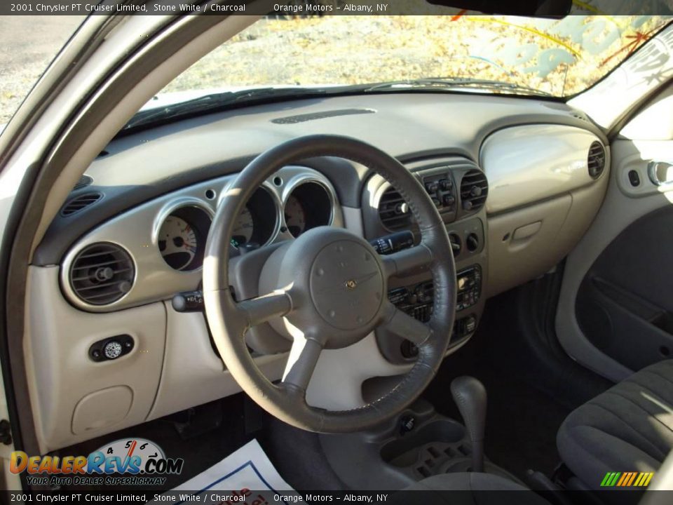 2001 Chrysler PT Cruiser Limited Stone White / Charcoal Photo #14