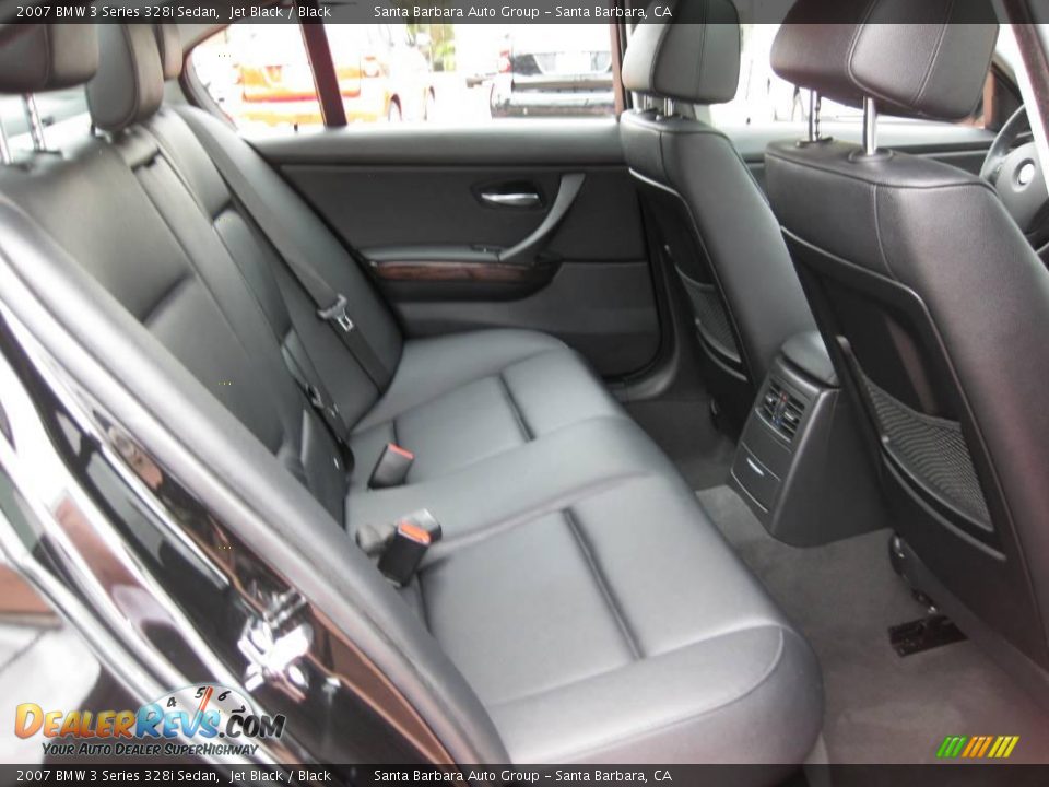 2007 BMW 3 Series 328i Sedan Jet Black / Black Photo #13