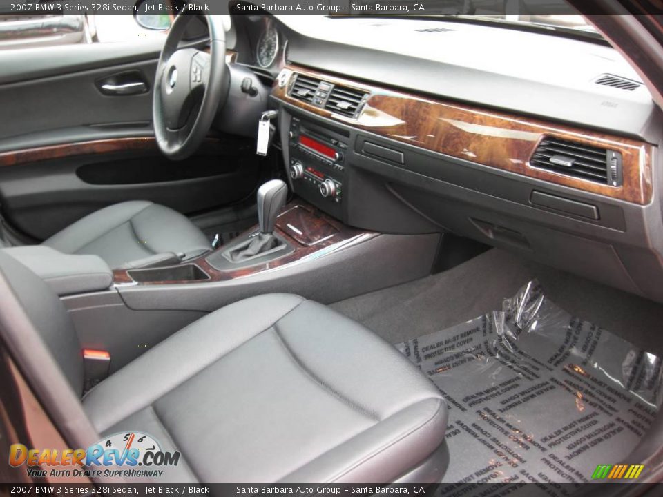 2007 BMW 3 Series 328i Sedan Jet Black / Black Photo #14