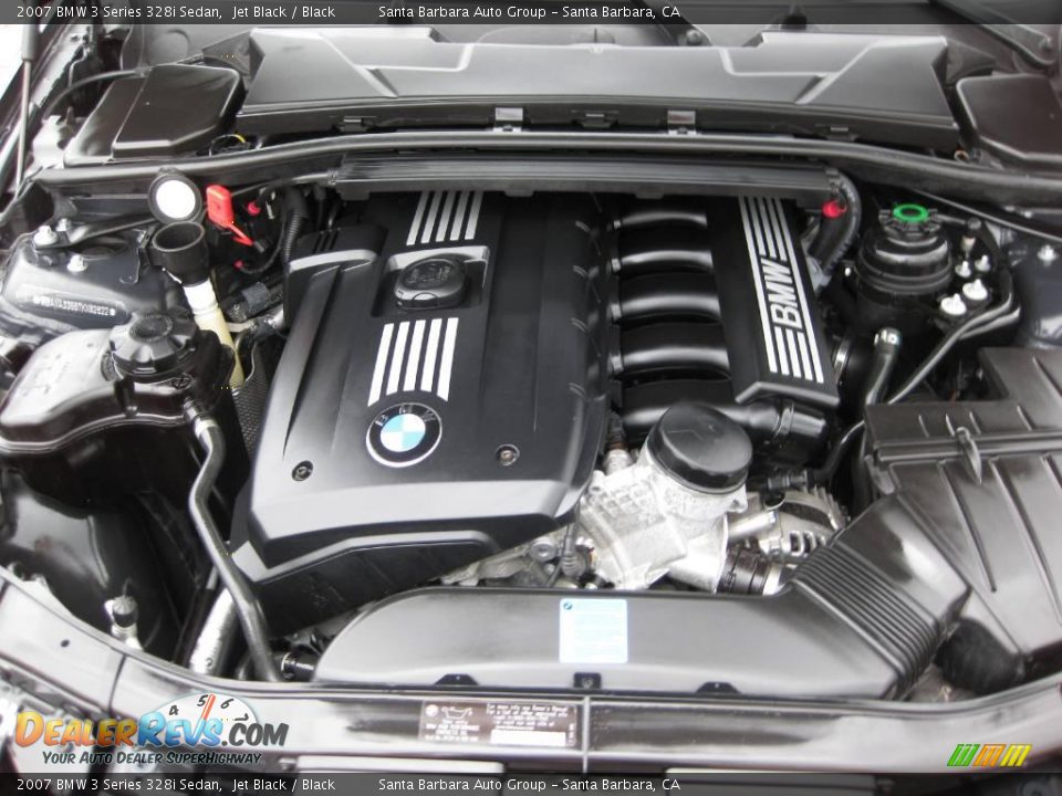 2007 BMW 3 Series 328i Sedan Jet Black / Black Photo #16