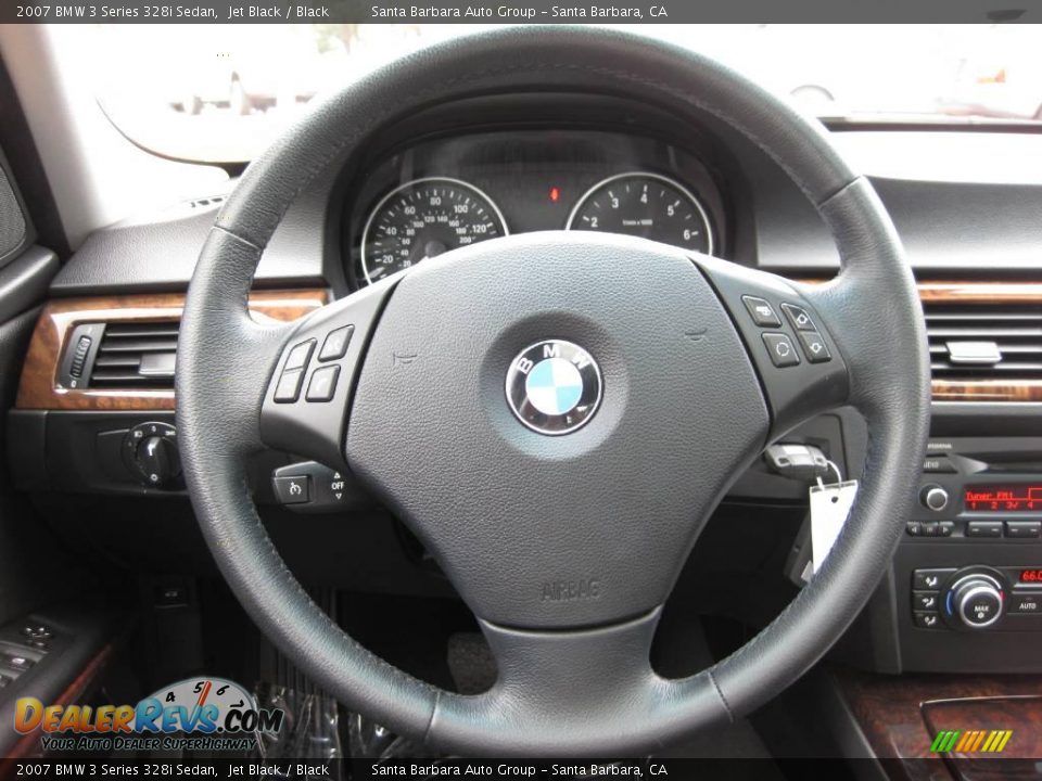 2007 BMW 3 Series 328i Sedan Jet Black / Black Photo #18