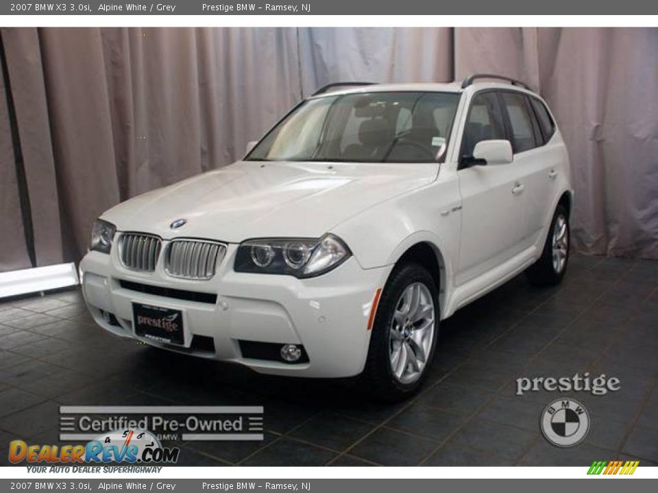 2007 BMW X3 3.0si Alpine White / Grey Photo #1