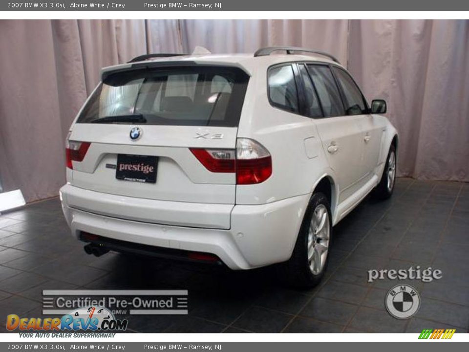 2007 BMW X3 3.0si Alpine White / Grey Photo #2