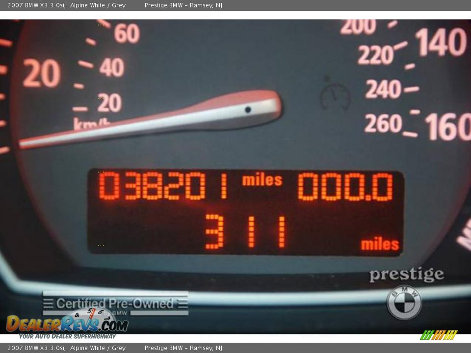 2007 BMW X3 3.0si Alpine White / Grey Photo #3