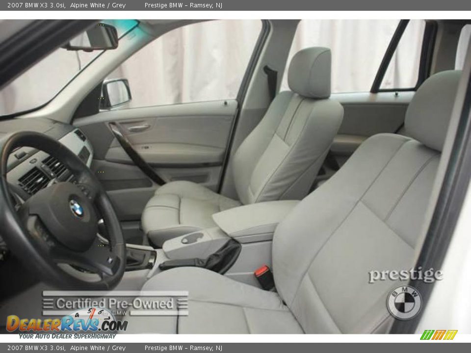 2007 BMW X3 3.0si Alpine White / Grey Photo #5