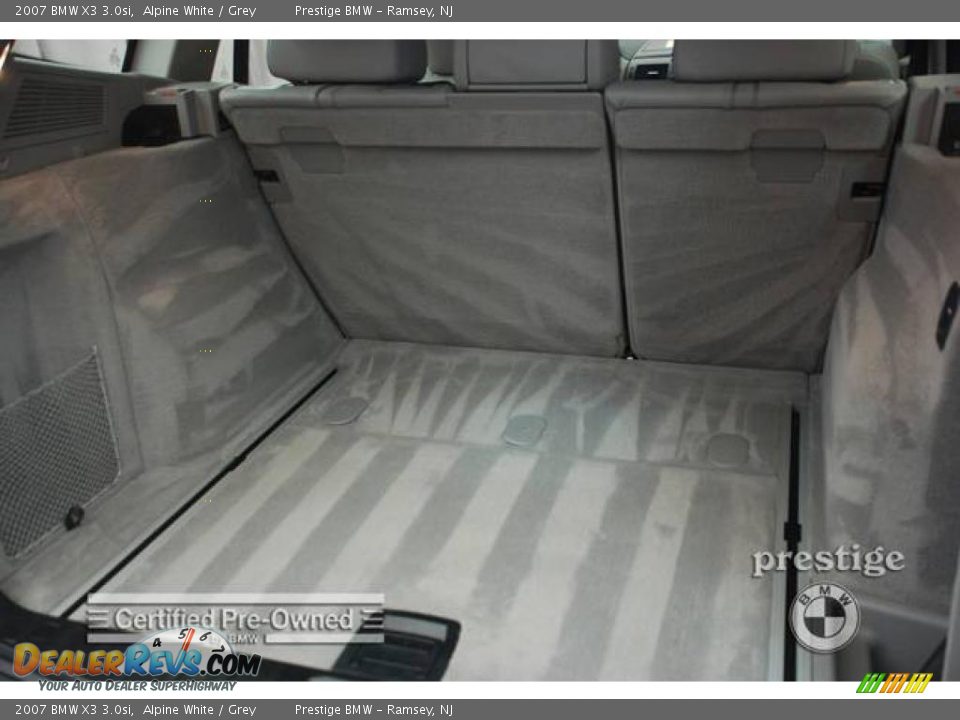 2007 BMW X3 3.0si Alpine White / Grey Photo #8