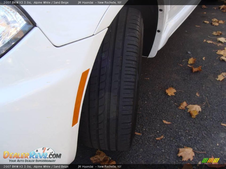 2007 BMW X3 3.0si Alpine White / Sand Beige Photo #8
