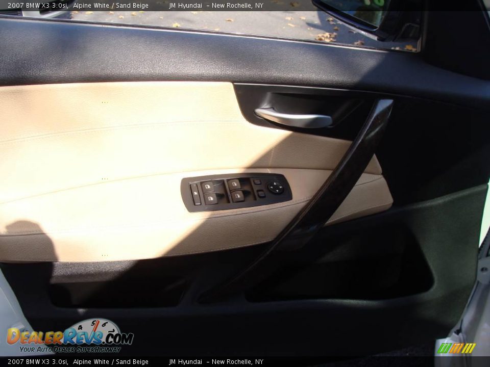 2007 BMW X3 3.0si Alpine White / Sand Beige Photo #9