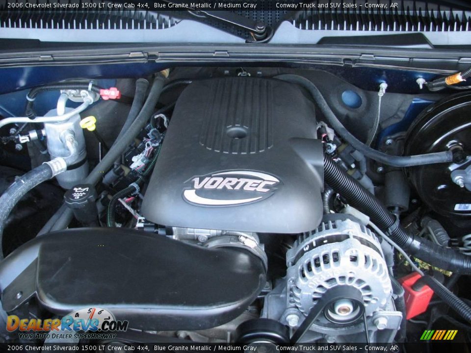 2006 Chevrolet Silverado 1500 LT Crew Cab 4x4 Blue Granite Metallic / Medium Gray Photo #21