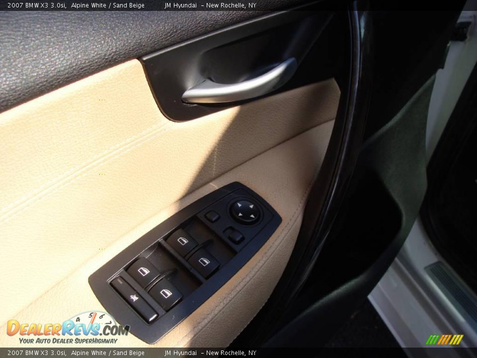 2007 BMW X3 3.0si Alpine White / Sand Beige Photo #10